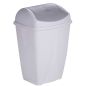 Poubelle plastique blanche à couvercle basculant 25L Poubelle plastique blanche à couvercle basculant 25L