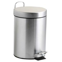 Poubelle inox à pédale 5L