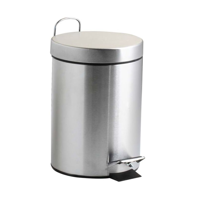Poubelle inox à pédale 5L