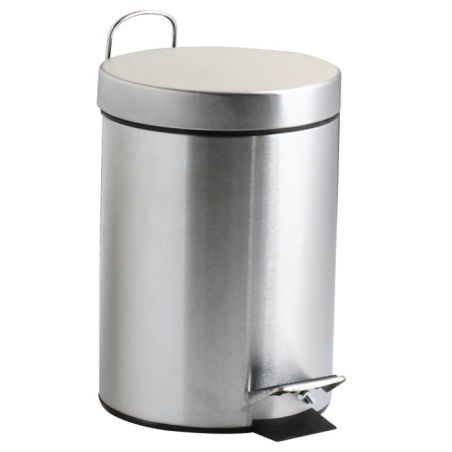 Poubelle inox à pédale 5L