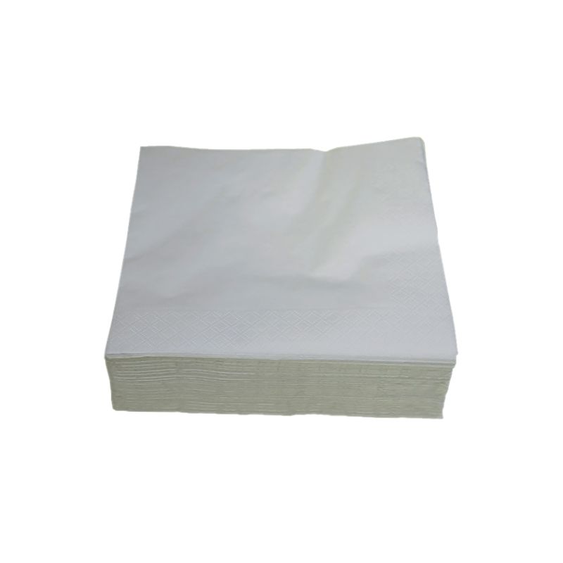 Serviette pure ouate blanche 1 pli 30x30cm - Ct. de 4000