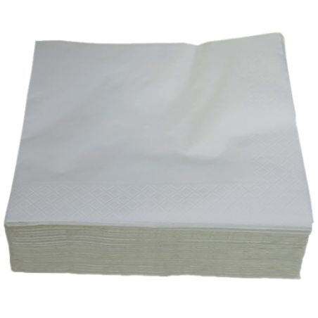 Serviette pure ouate blanche 1 pli 30x30cm - Ct. de 4000