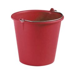 Seau 10 Litres industriel PE renforcé rouge