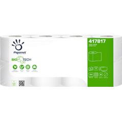 Papier toilette (petit rouleau) 250 feuilles 3 plis g/c pure ouate Ecolabel BIOTECH - Colis 56 rouleaux