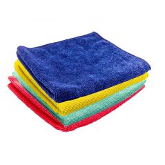 Lavette microfibre 32x36cm multi-usages 180gm² Bleu - Lot de 5
