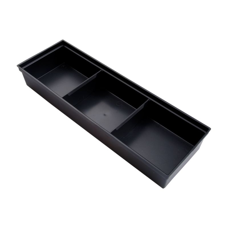Lot de 2 bacs de rangement 278 x 87 x 43mm avec 2 séparateurs Lot de 2 bacs de rangement 278 x 87 x 43mm avec 2 séparateurs
