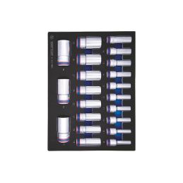 Module mousse + PP21 pièces douilles longues 1/2 12pans