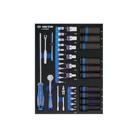 Module mousse + PP40 pièces douilles 1/4 & 1/2 et accessoires