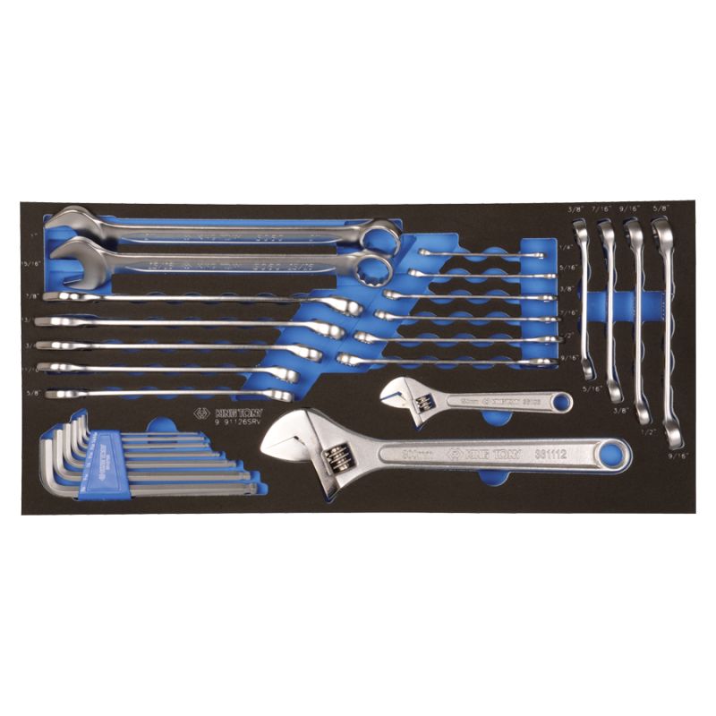 26 PC. COMBINATION WRENCH SET FOR TROLLEY (EVA FOAM) 26 PC. COMBINATION WRENCH SET FOR TROLLEY (EVA FOAM)
