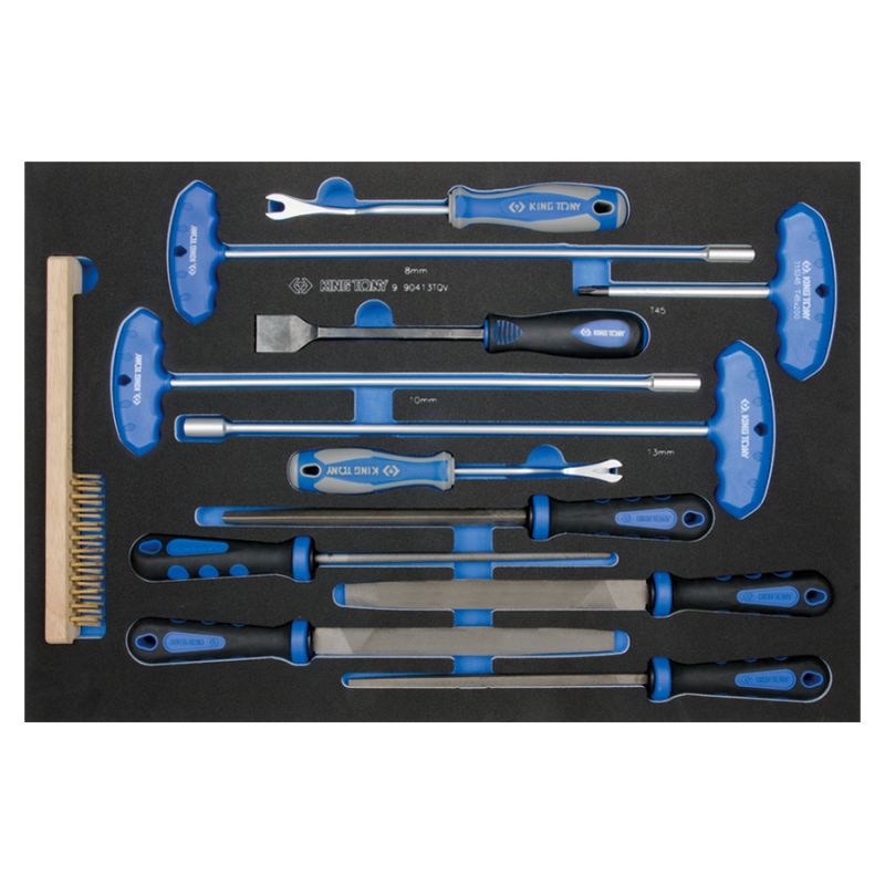 Module mousse limes et clés mâles Torx - 13 pièces Module mousse limes et clés mâles Torx - 13 pièces