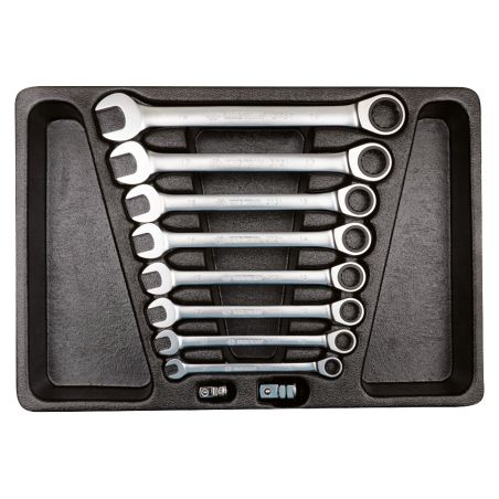 Module de clés mixtes à cliquet 10 pièces