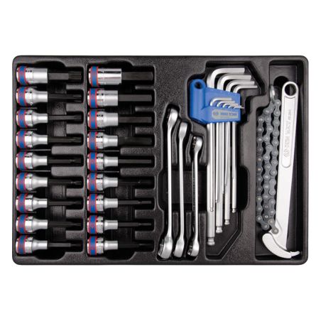 Thermoformé jeu de douilles 1/2 Torx-Allen-Clés mâles et à tuyauter