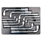 Thermoformé 12 clés à pipe 8, 10-14, 16-19, 22, 24mm
