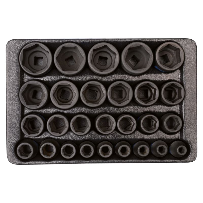 Module douilles à chocs 6 pans 1/2 27 pièces Module douilles à chocs 6 pans 1/2 27 pièces