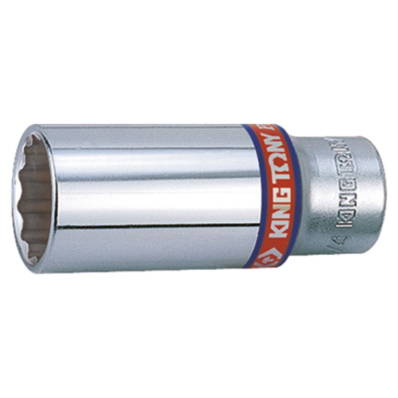 Douille longue en pouces 12 pans 3/8"Longueur 63mm Douille longue en pouces 12 pans 3/8"Longueur 63mm
