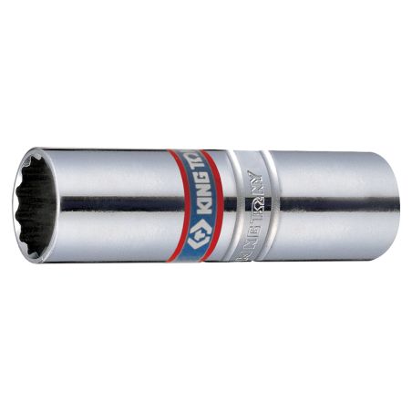 Douille bougie 3/8" 12 pans 14 mm avec retenue caoutchouc