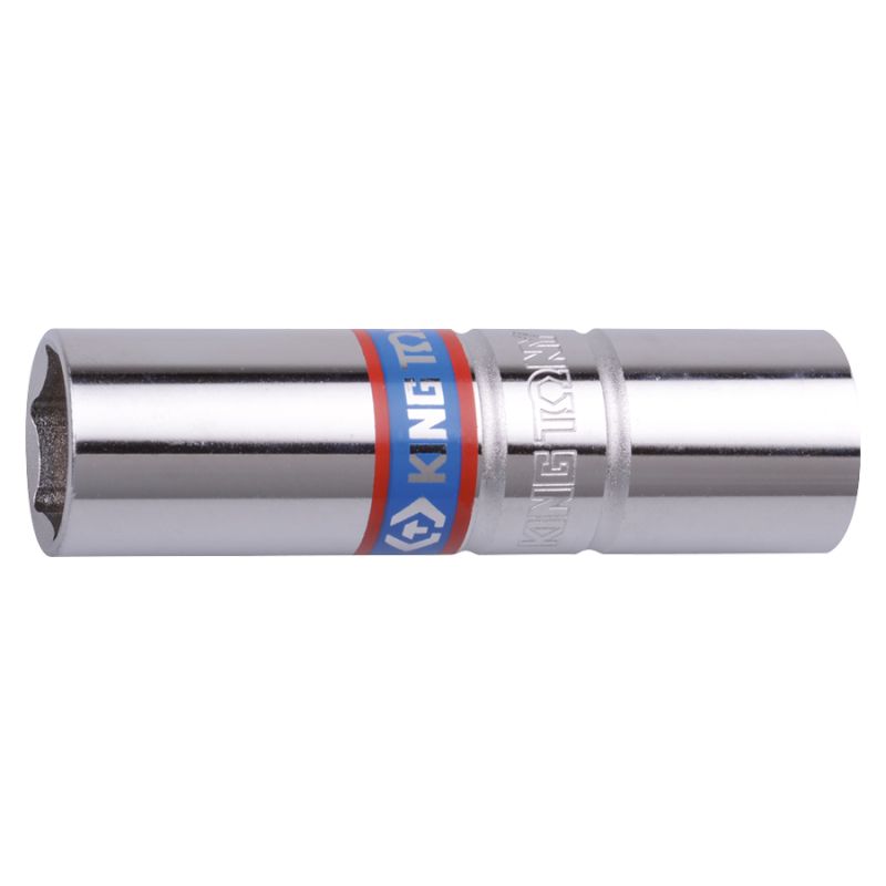 Douille bougie 3/8" 6 pans 14 mm avec retenue caoutchouc Douille bougie 3/8" 6 pans 14 mm avec retenue caoutchouc