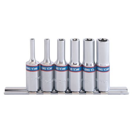 Rail de douilles 3/8 longues Torx femelles