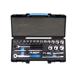 Coffret de douilles et accessoires 3/8 6 pans EVAWAVE - 23 pièces