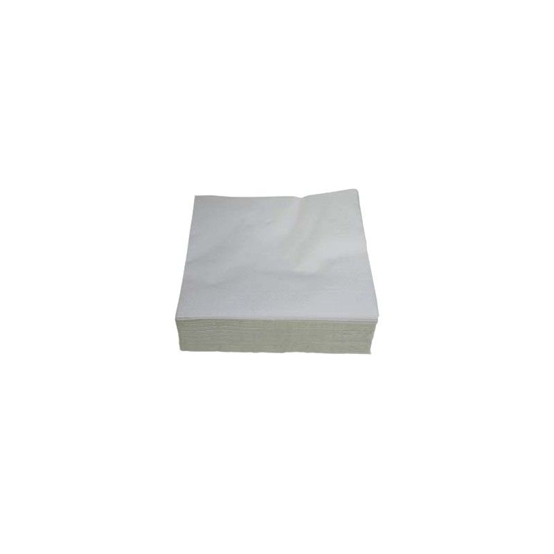 Serviette pure ouate blanche 1 pli 30x30cm - Ct. de 4000 Serviette pure ouate blanche 1 pli 30x30cm - Ct. de 4000
