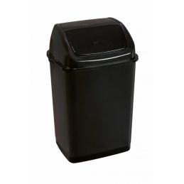 Poubelle à couvercle basculant RIF BASIC noire 35L (ex 130446)