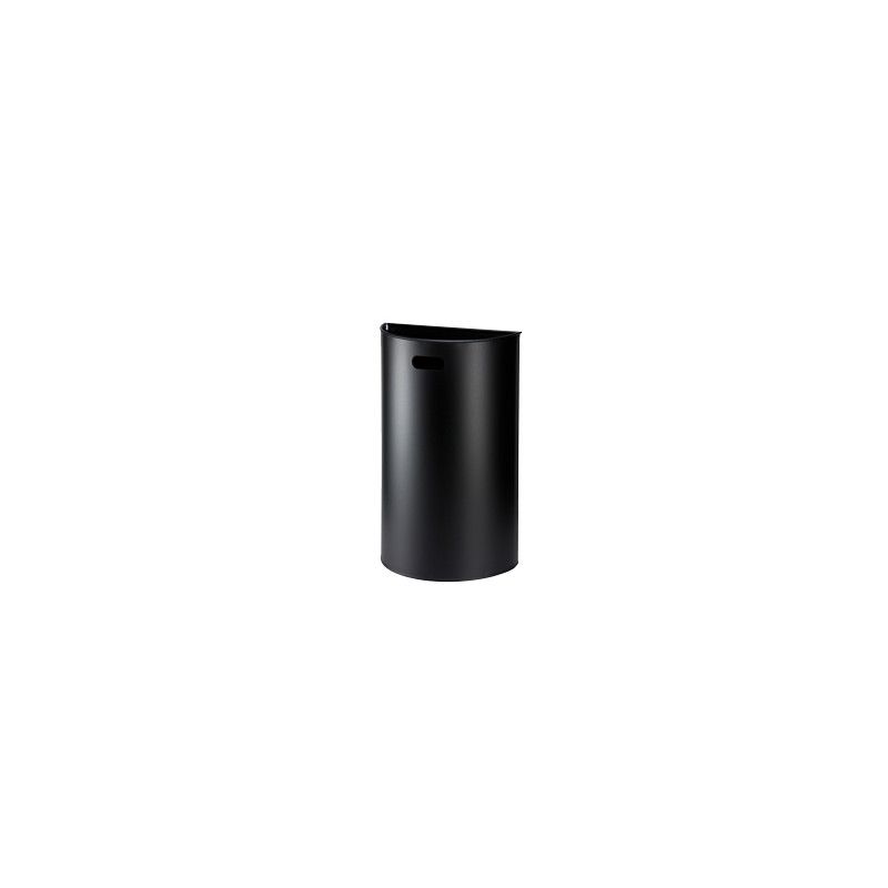 Poubelle murale MILUNA en acier epoxy blanc ou noir 40L (ex 129861) Poubelle murale MILUNA en acier epoxy blanc ou noir 40L (ex 129861)