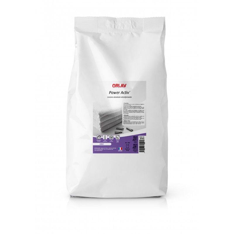 Lessive POWER ACTIV poudre désinfectante - 287- Sac 20 kg (ex123929) Lessive POWER ACTIV poudre désinfectante - 287- Sac 20 kg (ex123929)