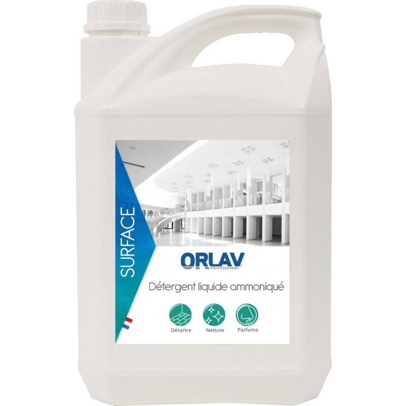 Détergent ammoniaqué concentré 6% ORLAV -0226- Bidon 5L Détergent ammoniaqué concentré 6% ORLAV -0226- Bidon 5L