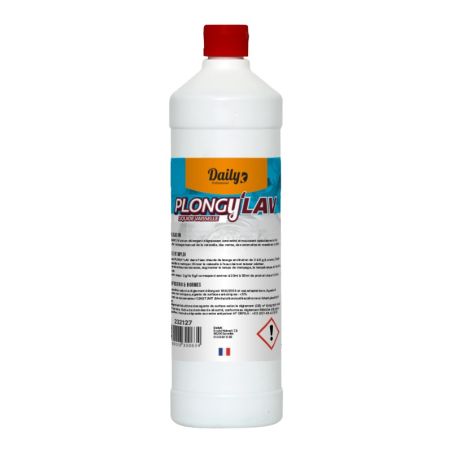 PLONGY'LAV Liquide vaisselle manuel parfum citron DAILYK - Bidon 1L