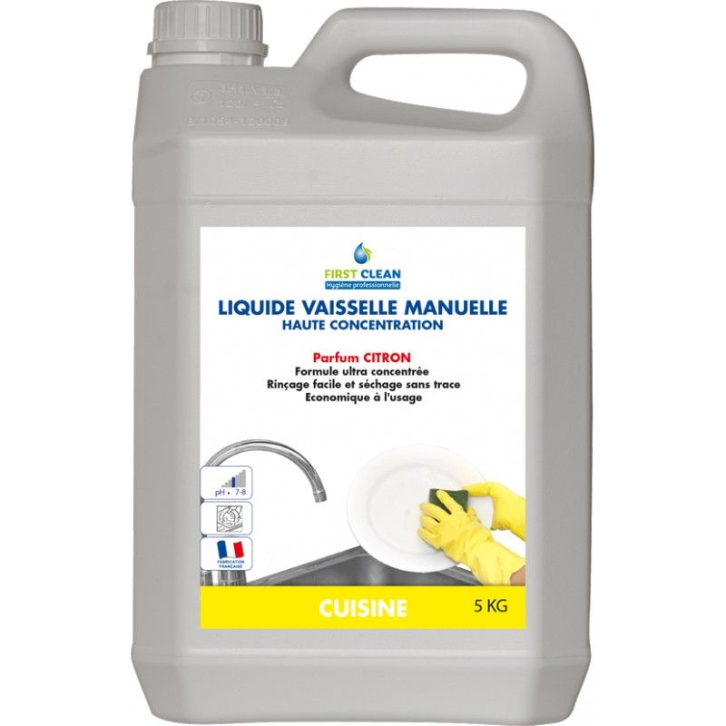 CLEAN PLONGE CITRON 22% Liquide vaisselle manuel -Bidon 5L (ex123850) CLEAN PLONGE CITRON 22% Liquide vaisselle manuel -Bidon 5L (ex123850)