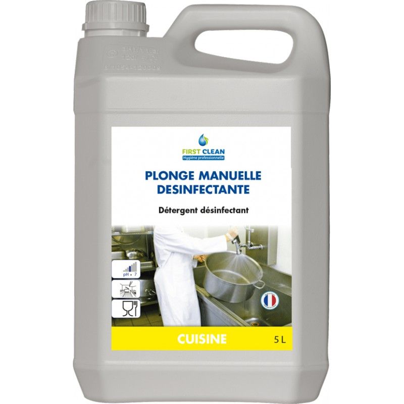 PLONGE DESINFECTANTE Liquide vaisselle manuel- Bidon 5L (ex123819) PLONGE DESINFECTANTE Liquide vaisselle manuel- Bidon 5L (ex123819)