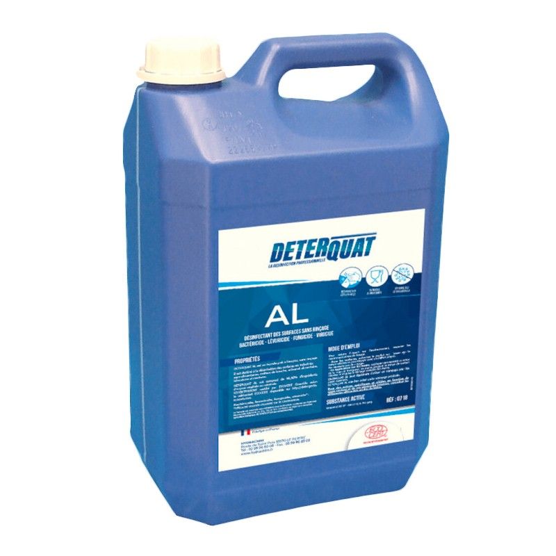 DETERQUAT AL Désinfectant alimentaire Ecocert - 0718 - Bidon 5L DETERQUAT AL Désinfectant alimentaire Ecocert - 0718 - Bidon 5L