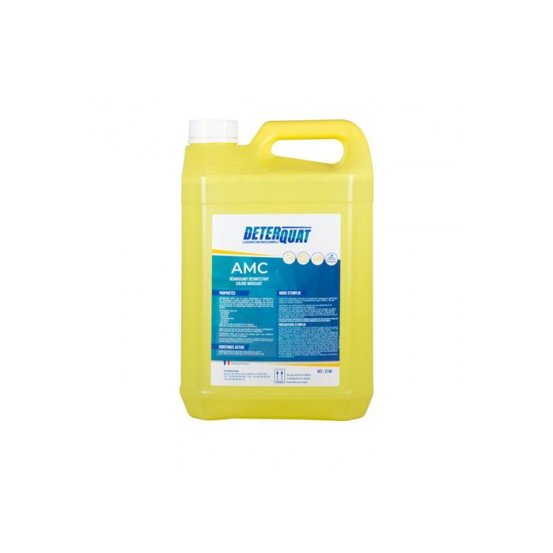 DETERQUAT AMC - 0740 - Dégraissant désinfectant chloré - Bidon de 5L DETERQUAT AMC - 0740 - Dégraissant désinfectant chloré - Bidon de 5L