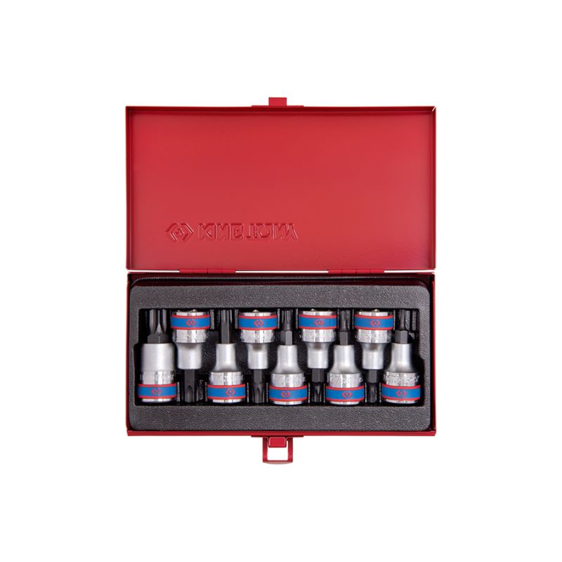 Coffret de douilles 1/2 TORX, 9 pièces Coffret de douilles 1/2 TORX, 9 pièces