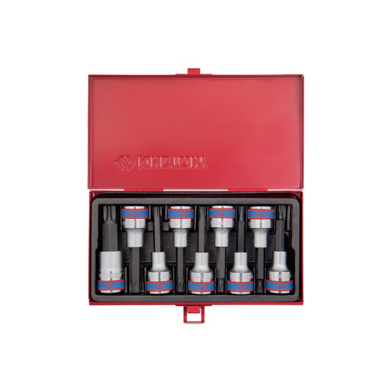 Coffret de douilles longues 1/2 Torx, 9 pièces Coffret de douilles longues 1/2 Torx, 9 pièces