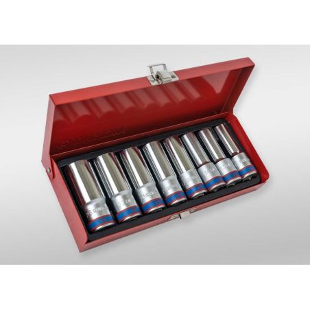 Coffret de douilles longues, 8 pièces