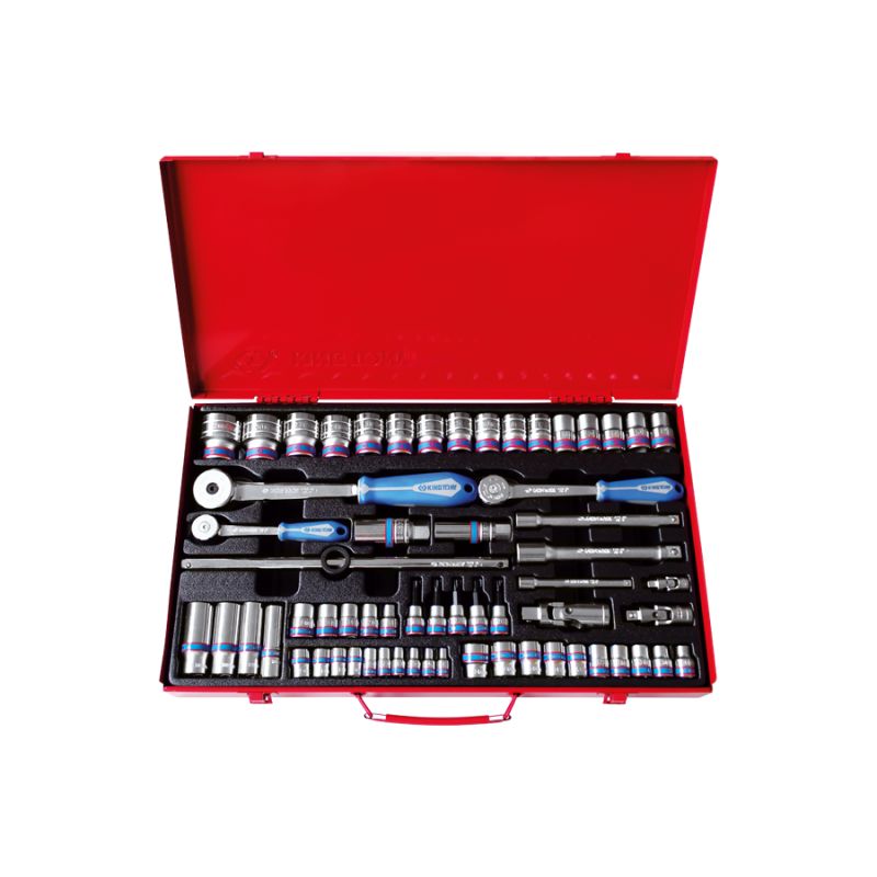 Coffret douilles 1/4 + 3/8 + 1/262 pièces Coffret douilles 1/4 + 3/8 + 1/262 pièces