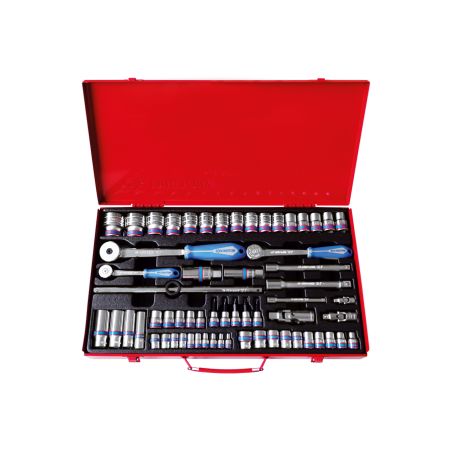 Coffret douilles 1/4 + 3/8 + 1/262 pièces