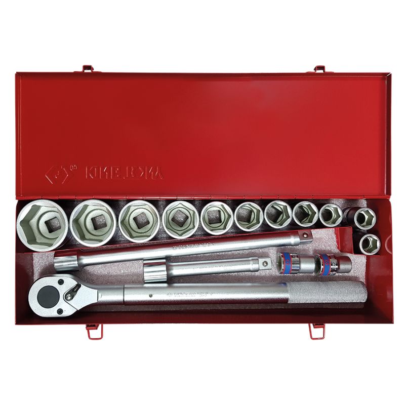 Coffret à douilles 3/4 17 pièces 17 à 55mm Coffret à douilles 3/4 17 pièces 17 à 55mm