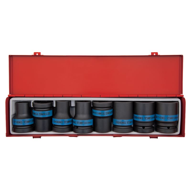 Coffret de douilles 1 choc fine 8 pièces Coffret de douilles 1 choc fine 8 pièces