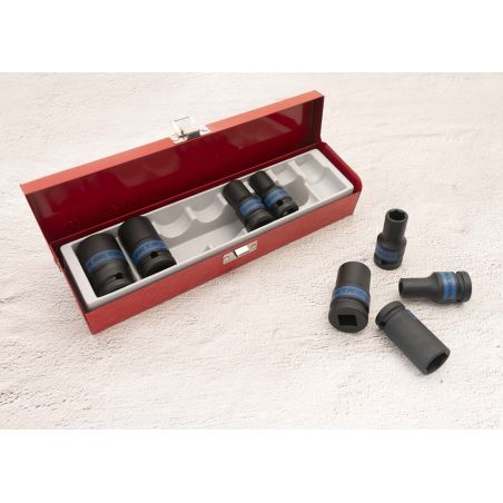 Coffret de douilles à choc fine 1/2  8 pièces