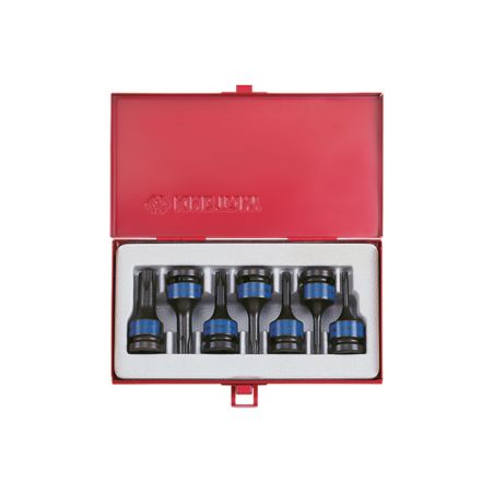 Coffret de douilles choc Torx 1/2 T25-T60