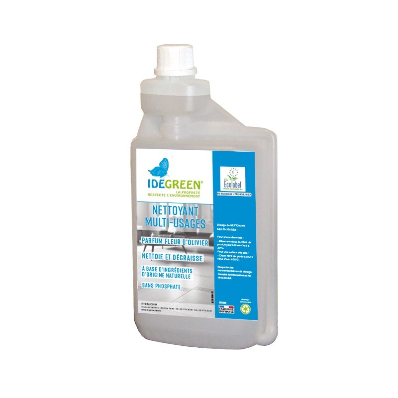 Détergent multi-usages Ecolabel IDEGREEN - 1803 - Bidon doseur 1L Détergent multi-usages Ecolabel IDEGREEN - 1803 - Bidon doseur 1L