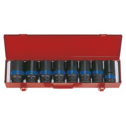 Coffret de 8 douilles longues à choc 3/4