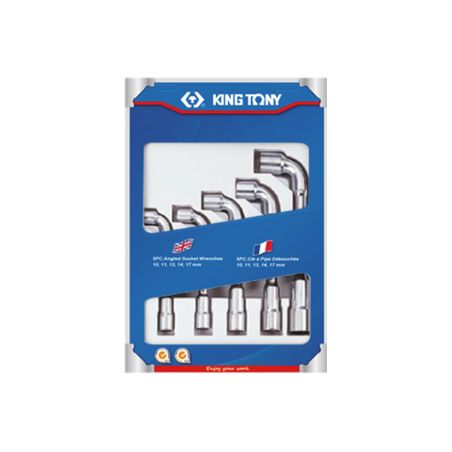 5 clés à pipe thermoforme 10-11-13-14-17mm