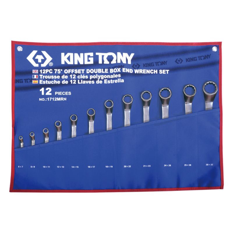 Trousse tissus de12 clés polygonales contrecoudées 75° métriques Trousse tissus de12 clés polygonales contrecoudées 75° métriques