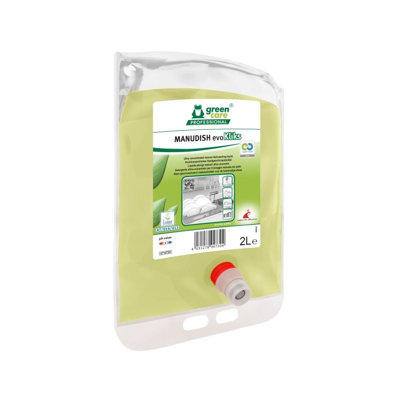 Liquide plonge manuel ultra concentré MANUDISH evoKLIKS - Ct. 2X2L Liquide plonge manuel ultra concentré MANUDISH evoKLIKS - Ct. 2X2L