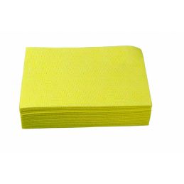 LAVETTE AJOURÉE Non tissée ajourée jaune 35x50cm - Sachet de 25