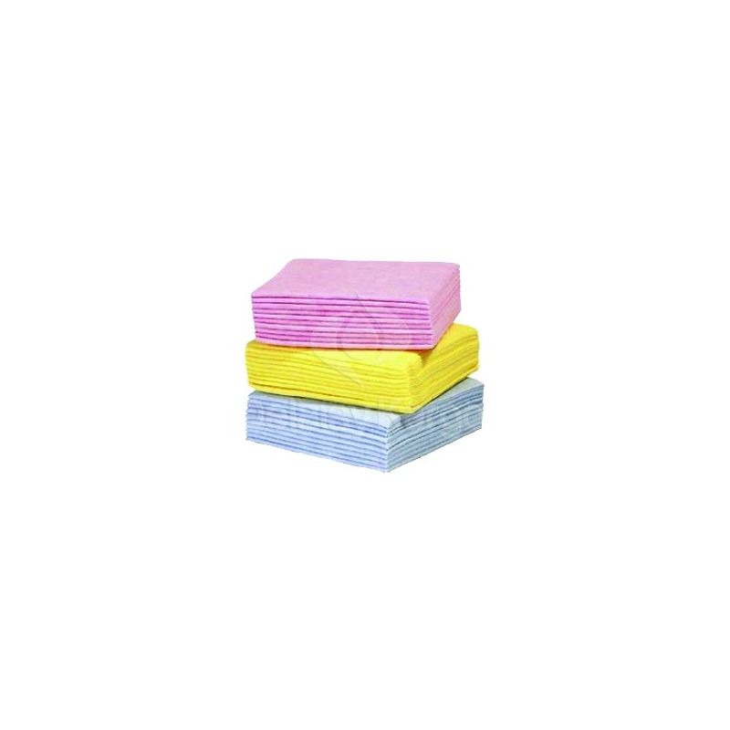 Carré vaisselle 18x20cm (Bleu/Jaune/Rose) - Lot de 3 Carré vaisselle 18x20cm (Bleu/Jaune/Rose) - Lot de 3