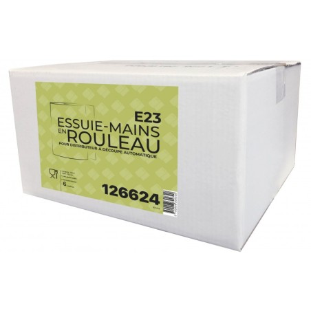 AUTOCOUP E23 Essuie-mains p. ouate blanc 140m - 6 rlx